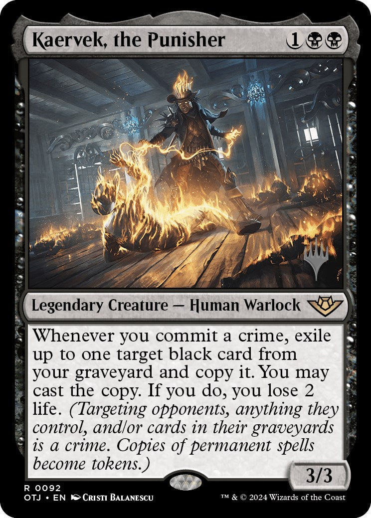 Kaervek, the Punisher (Promo Pack) [Outlaws of Thunder Junction Promos] Foil