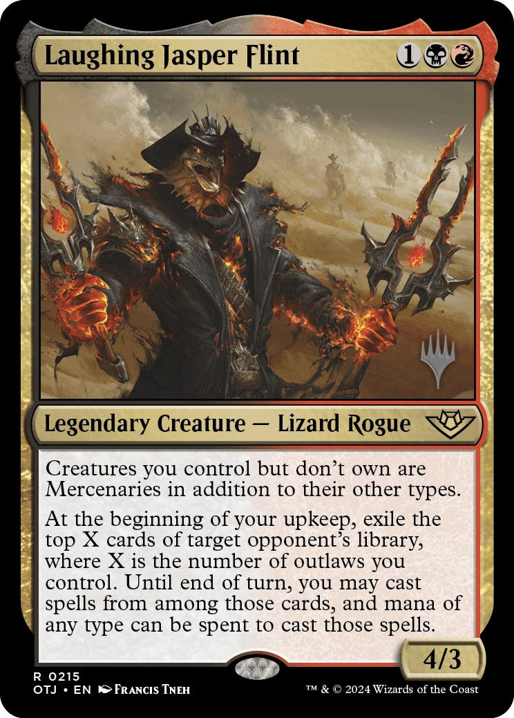 Laughing Jasper Flint (Promo Pack) [Outlaws of Thunder Junction Promos] Foil