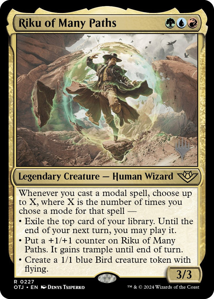 Riku of Many Paths (Promo Pack) [Outlaws of Thunder Junction Promos] Foil