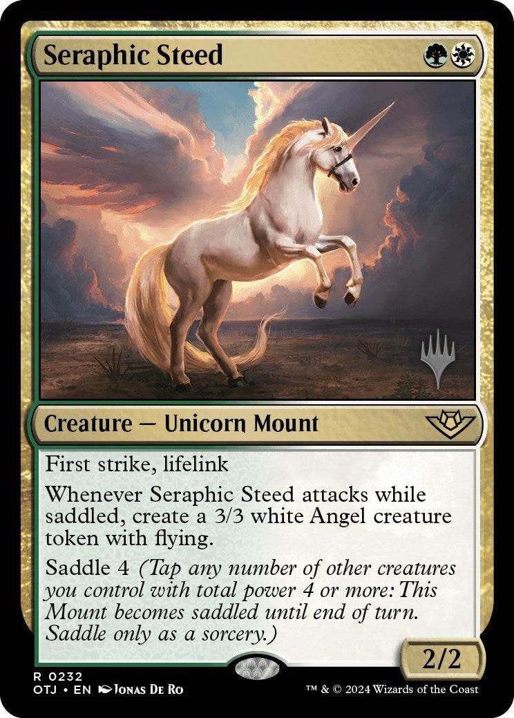 Seraphic Steed (Promo Pack) [Outlaws of Thunder Junction Promos] Foil