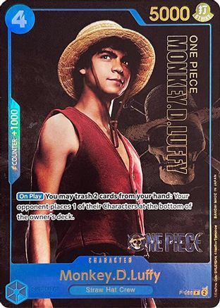 Monkey.D.Luffy (055) (Premium Card Collection -Live Action Edition-) (P-055) - [One Piece Promotion Cards] Foil