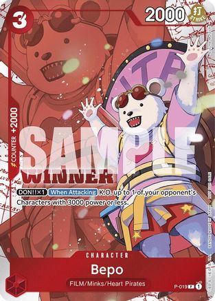 Bepo (Winner Pack Vol. 7) (P-019) - [One Piece Promotion Cards] Foil