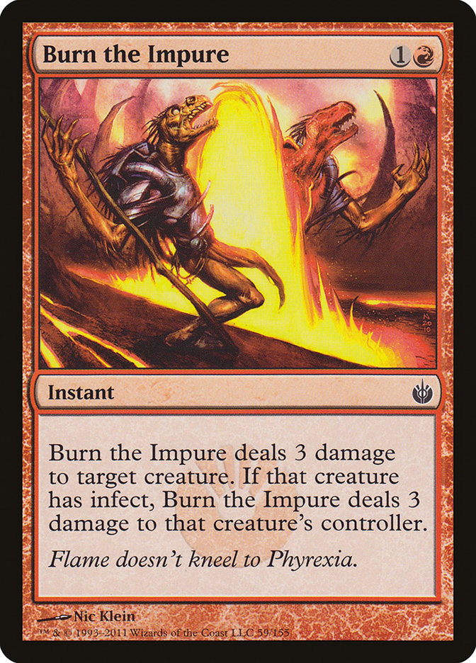 Burn the Impure [Mirrodin Besieged] Foil