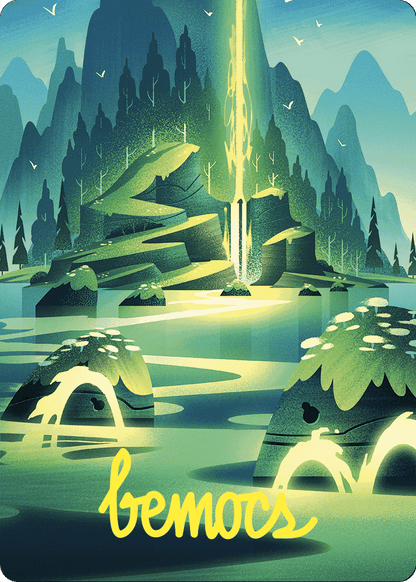 Leyline of Abundance // Leyline of Abundance  [Wilds of Eldraine Art Series] (Borderless) Foil
