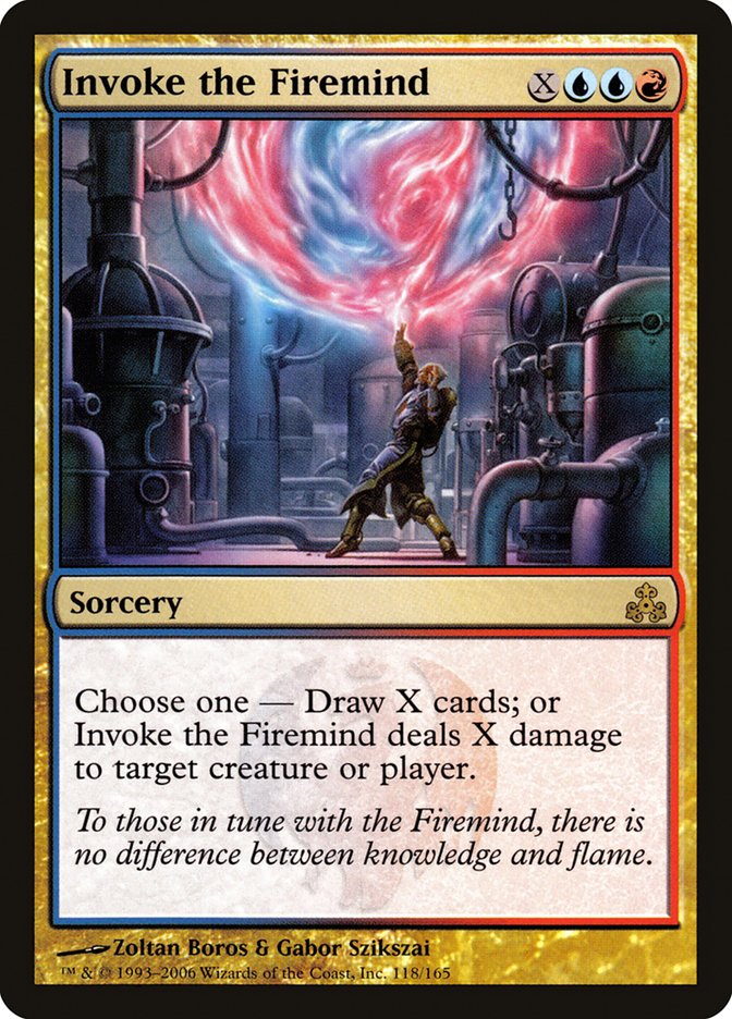 Invoke the Firemind [Guildpact] Foil