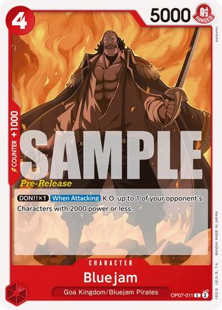 Bluejam (OP07-011) - [500 Years in the Future Pre-Release Cards]