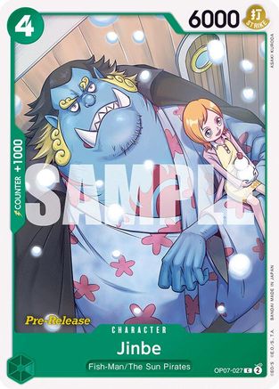 Jinbe (027) (OP07-027) - [500 Years in the Future Pre-Release Cards]