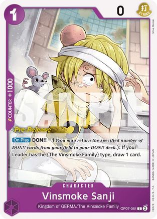 Vinsmoke Sanji (OP07-061) - [500 Years in the Future Pre-Release Cards]