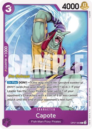 Capote (OP07-063) - [500 Years in the Future Pre-Release Cards]