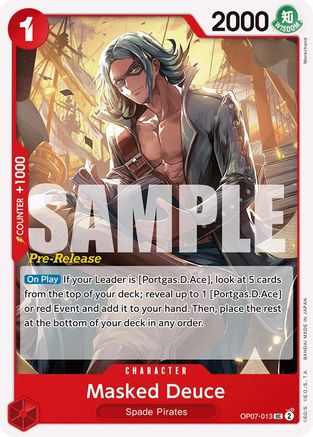 Masked Deuce (OP07-013) - [500 Years in the Future Pre-Release Cards]