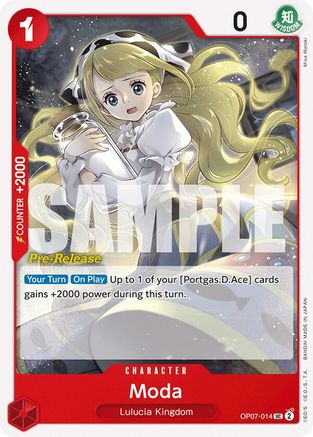 Moda (OP07-014) - [500 Years in the Future Pre-Release Cards]
