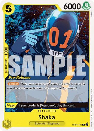 Shaka (OP07-101) - [500 Years in the Future Pre-Release Cards]