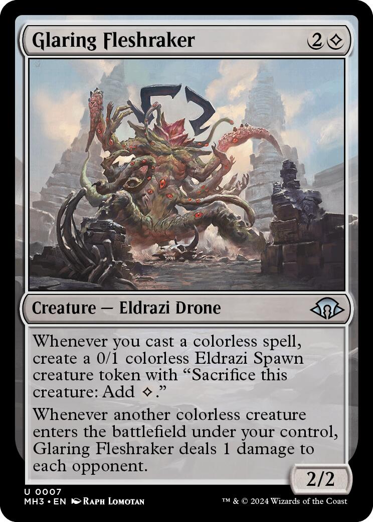 Glaring Fleshraker [Modern Horizons 3] Foil