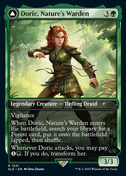 Doric, Nature's Warden // Doric, Owlbear Avenger [Secret Lair Drop Series] Foil