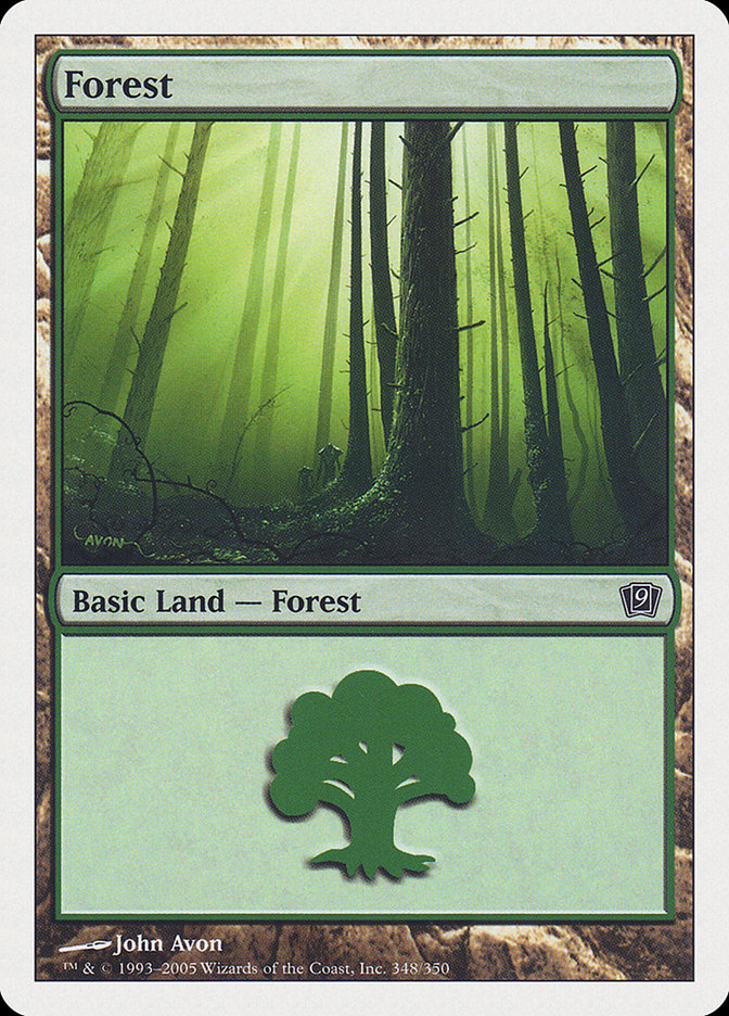 Forest (348) [Ninth Edition] Foil