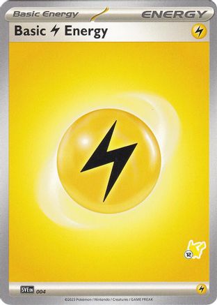 Basic Lightning Energy (004) (Pikachu Stamp #12) [Battle Academy 2024]