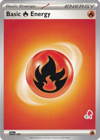 Basic Fire Energy (002) (Armarouge Stamp #2) [Battle Academy 2024]