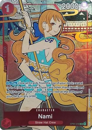 Nami (English Version 1st Anniversary Set) (OP01-016) - [One Piece Promotion Cards] Foil