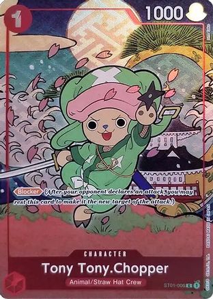 Tony Tony.Chopper (English Version 1st Anniversary Set) (ST01-006) - [One Piece Promotion Cards] Foil