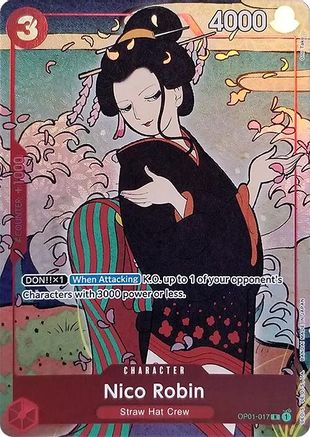 Nico Robin (English Version 1st Anniversary Set) (OP01-017) - [One Piece Promotion Cards] Foil