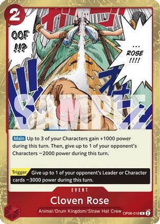 Cloven Rose (OP08-018) - [Two Legends] Foil