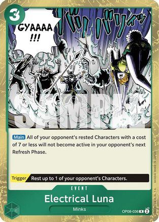 Electrical Luna (OP08-036) - [Two Legends] Foil