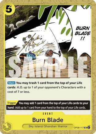 Burn Blade (OP08-117) - [Two Legends]
