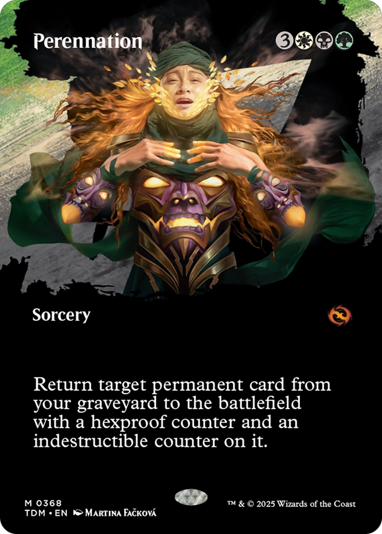 Perennation (Borderless) [Tarkir: Dragonstorm] Foil
