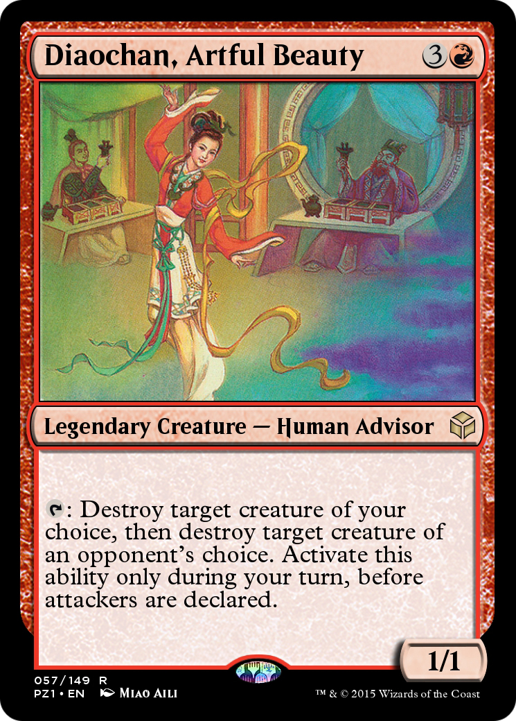 Diaochan, Artful Beauty  [Legendary Cube Prize Pack] Foil