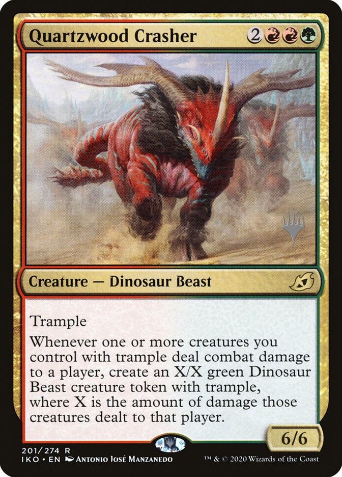 Quartzwood Crasher (Promo Pack) [Ikoria: Lair of Behemoths Promos] Foil