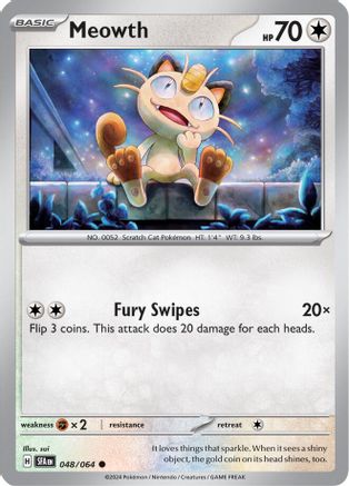 Meowth (048/064) [Scarlet & Violet: Shrouded Fable] Reverse Holofoil