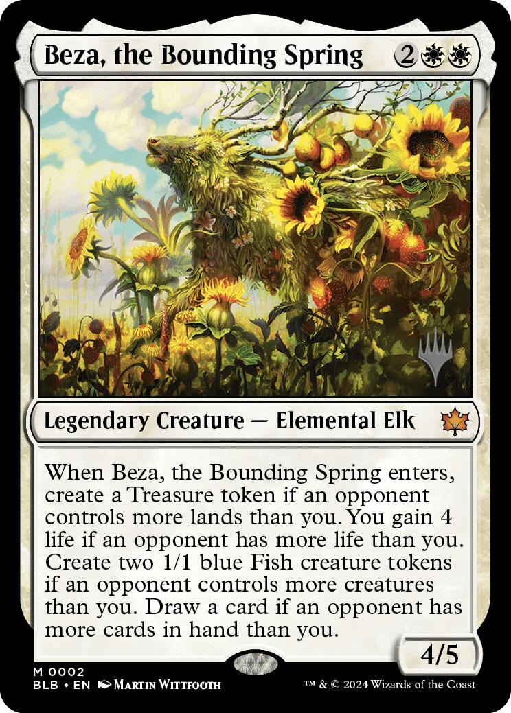 Beza, the Bounding Spring (Promo Pack) [Bloomburrow Promos] Foil