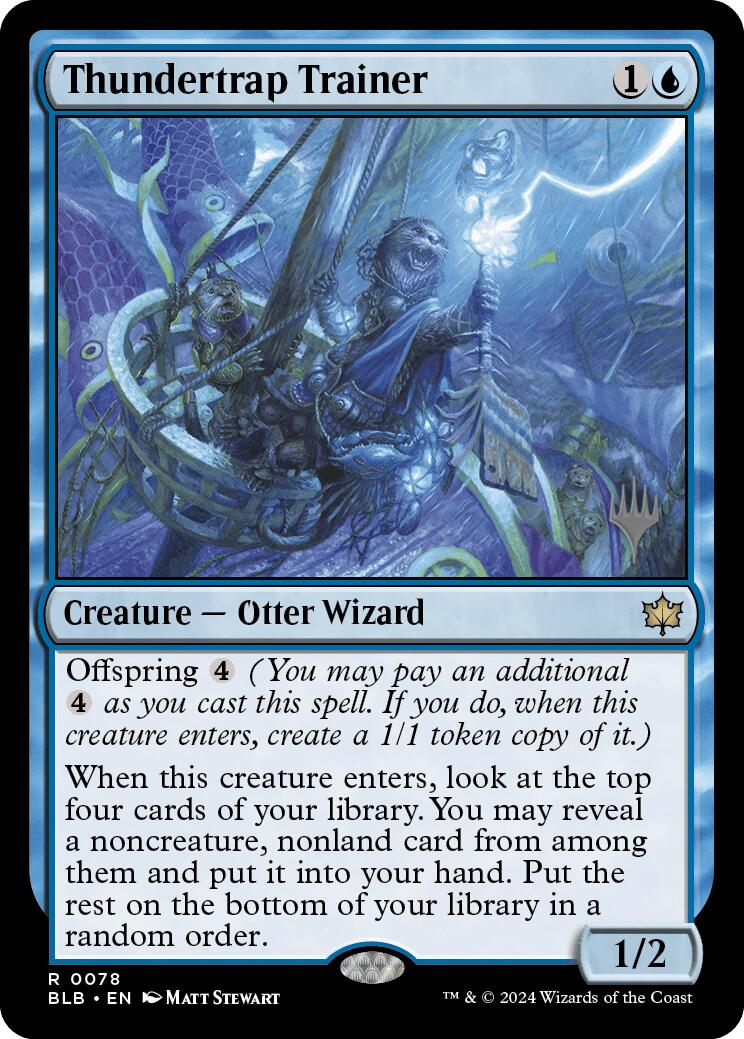 Thundertrap Trainer (Promo Pack) [Bloomburrow Promos] Foil