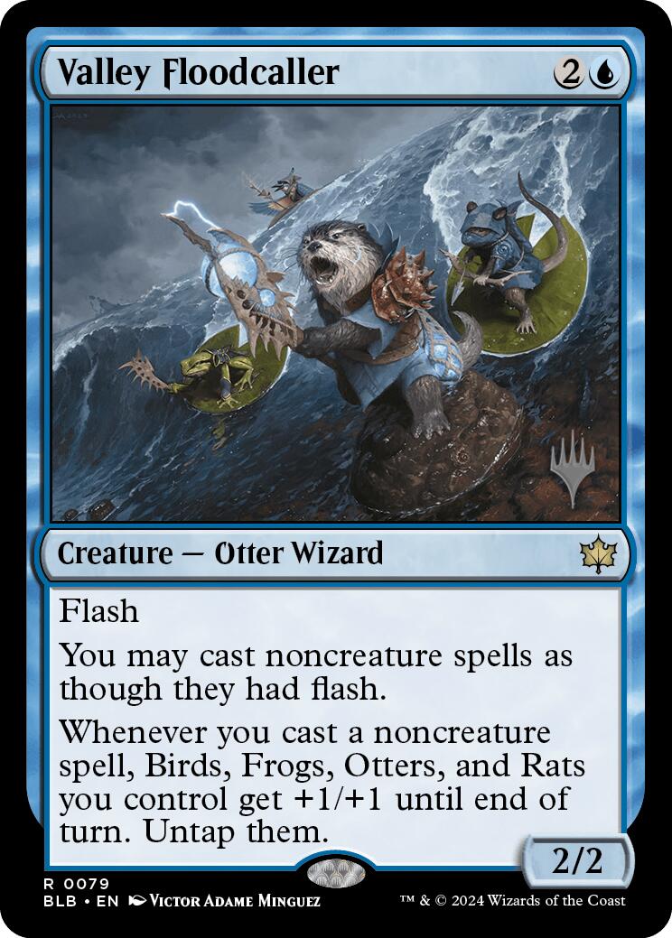 Valley Floodcaller (Promo Pack) [Bloomburrow Promos] Foil