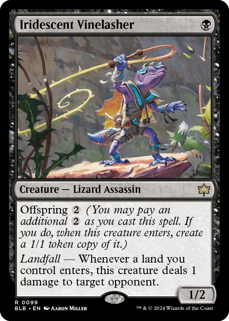 Iridescent Vinelasher (Promo Pack) [Bloomburrow Promos] Foil