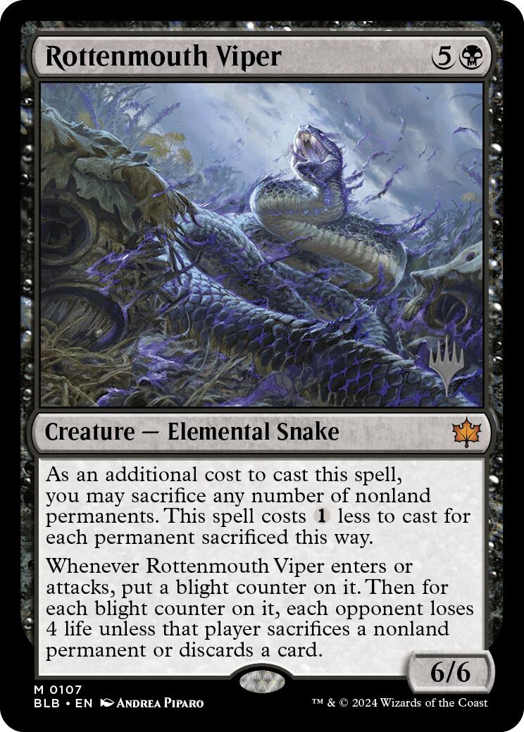 Rottenmouth Viper (Promo Pack) [Bloomburrow Promos] Foil