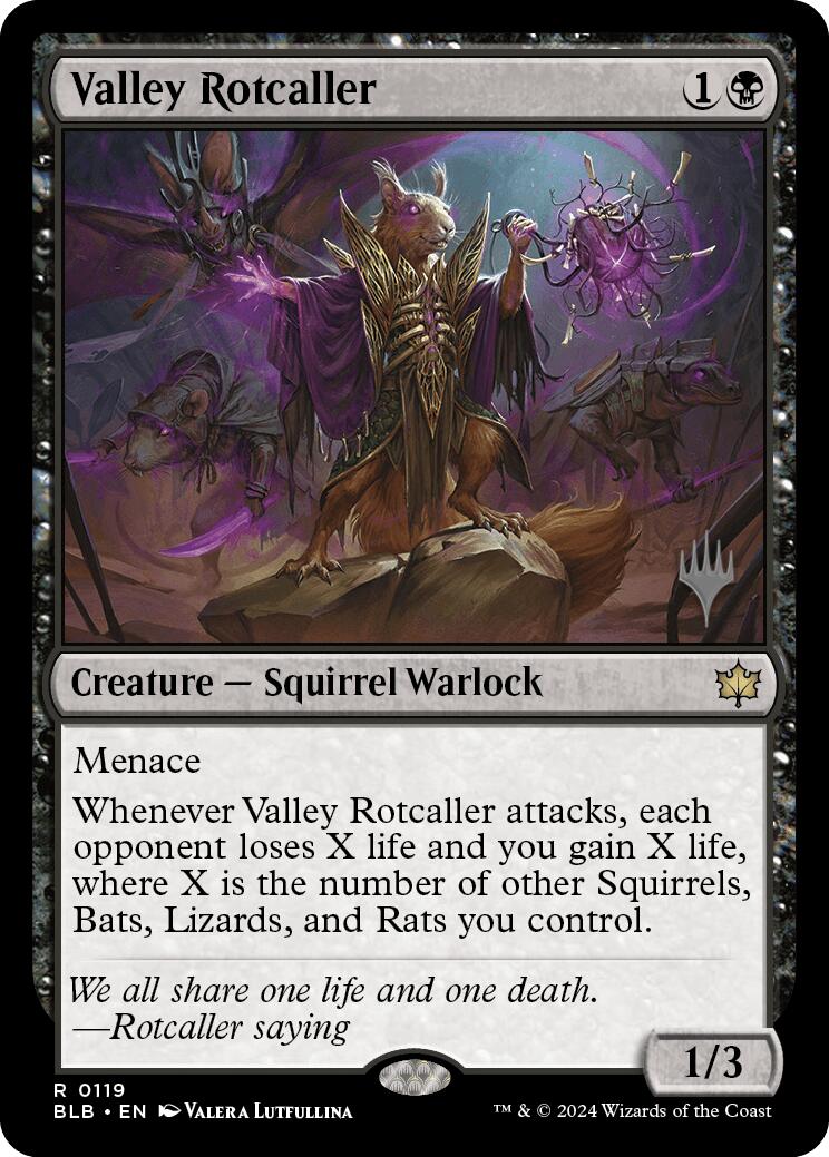Valley Rotcaller (Promo Pack) [Bloomburrow Promos] Foil