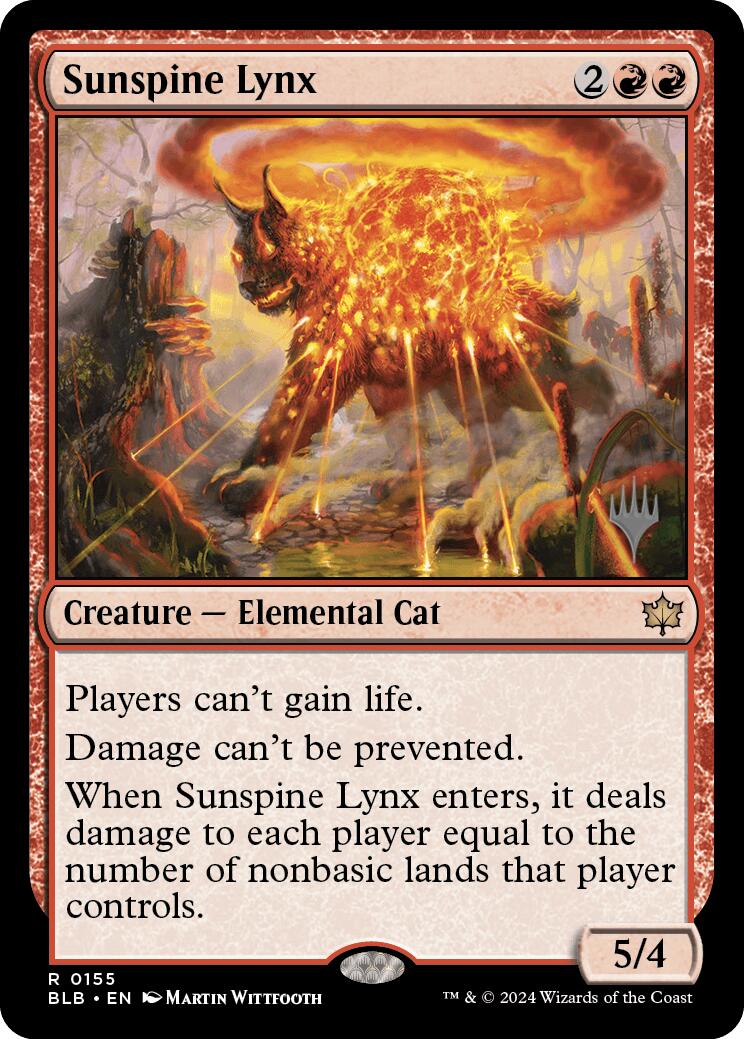 Sunspine Lynx (Promo Pack) [Bloomburrow Promos] Foil