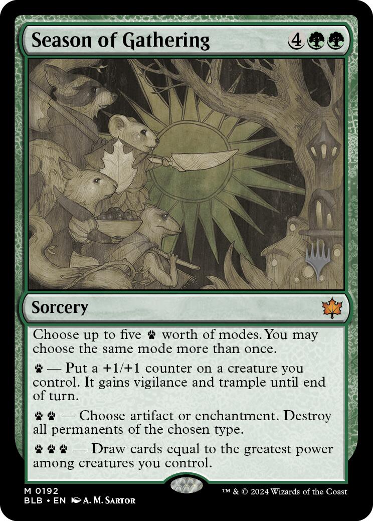 Season of Gathering (Promo Pack) [Bloomburrow Promos] Foil
