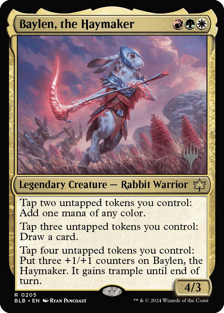 Baylen, the Haymaker (Promo Pack) [Bloomburrow Promos] Foil