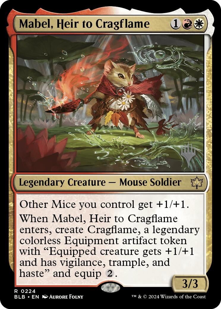 Mabel, Heir to Cragflame (Promo Pack) [Bloomburrow Promos] Foil
