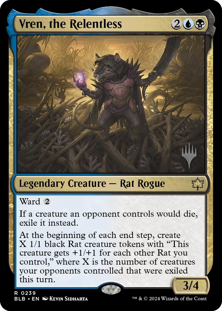 Vren, the Relentless (Promo Pack) [Bloomburrow Promos] Foil