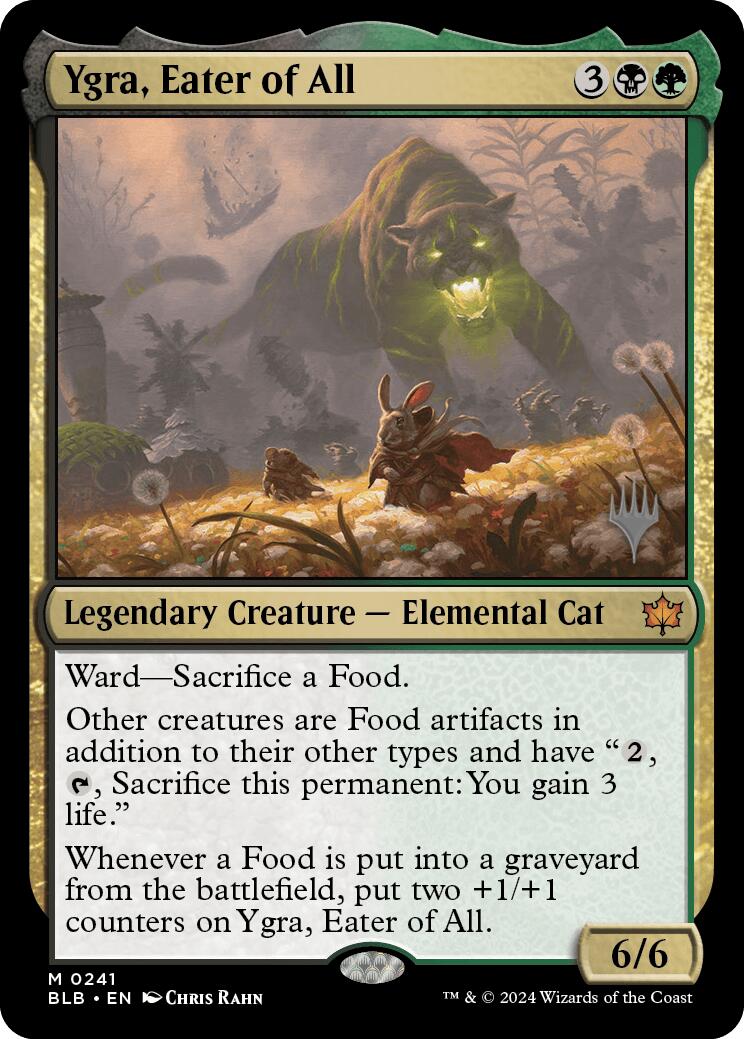 Ygra, Eater of All (Promo Pack) [Bloomburrow Promos] Foil