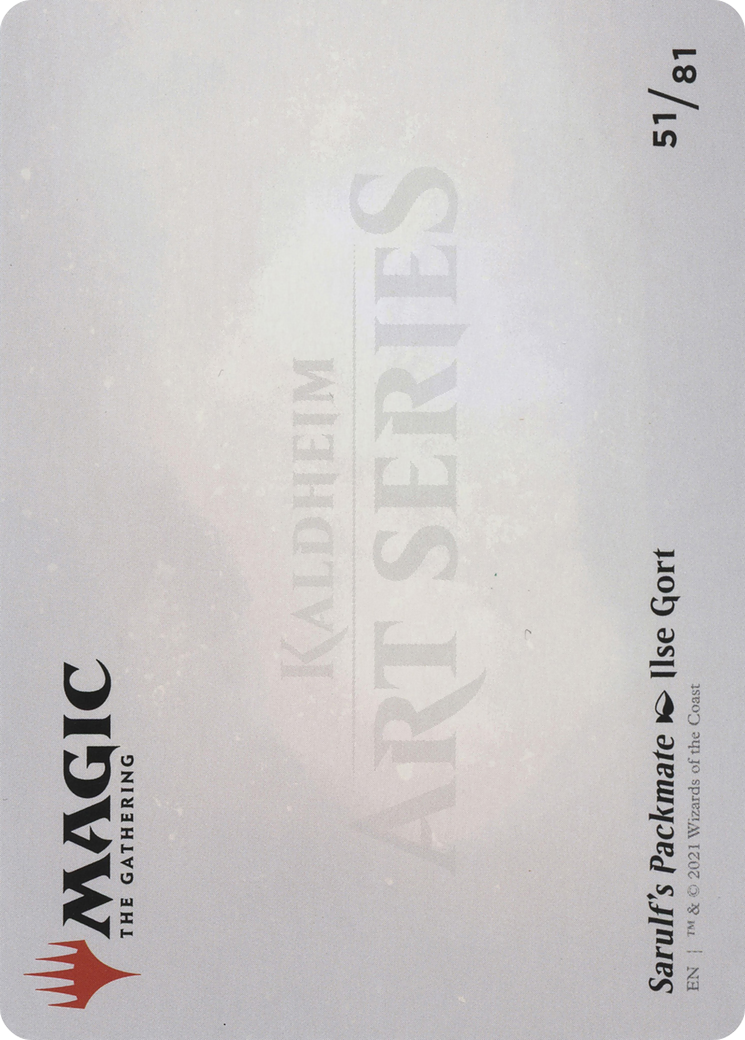 Sarulf's Packmate // Sarulf's Packmate  [Art Series: Kaldheim] (Borderless) Foil