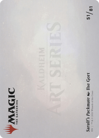 Sarulf's Packmate // Sarulf's Packmate  [Art Series: Kaldheim] (Borderless) Foil