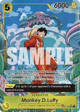 Monkey.D.Luffy (TR) (OP07-109) - [Two Legends] Foil