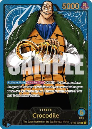 Crocodile (Premium Card Collection -Leader Collection-) (ST03-001) - [One Piece Promotion Cards] Foil