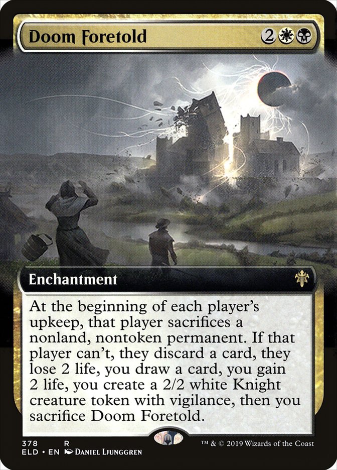 Doom Foretold (Extended Art) [Throne of Eldraine] Foil