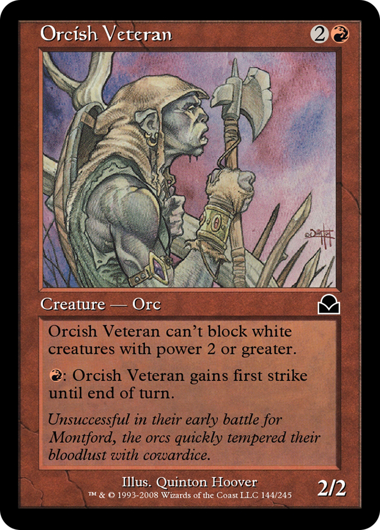 Orcish Veteran  [Masters Edition II] Foil