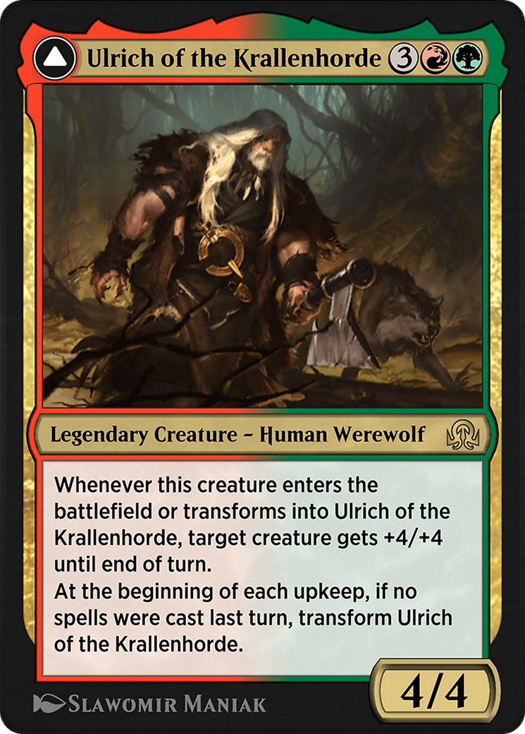 Ulrich of the Krallenhorde // Ulrich, Uncontested Alpha  [Shadows over Innistrad Remastered]
